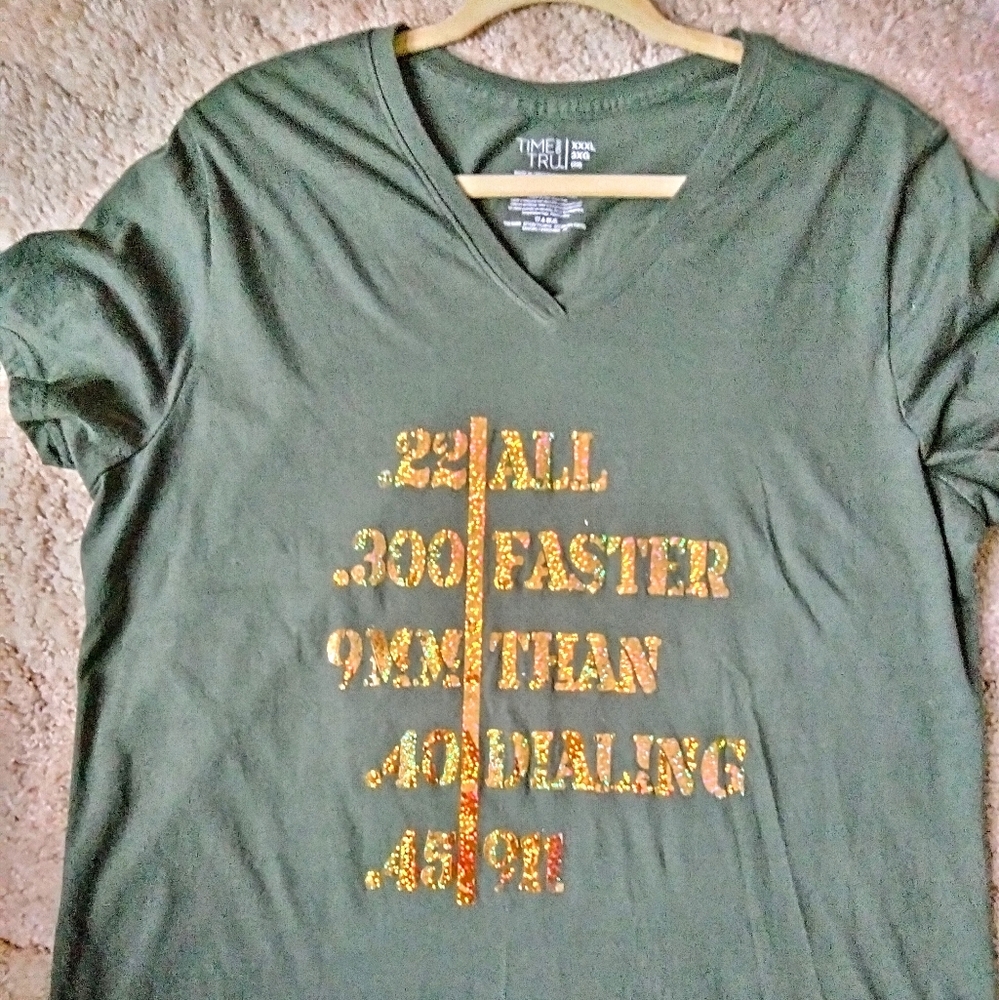 Custom vneck Ammo t shirt